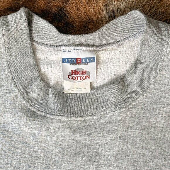 Retro 90's PRCA Prairie Pro Rodeo Circuit Gray Crewneck Sweatshirt Unisex Large - Picture 5 of 8